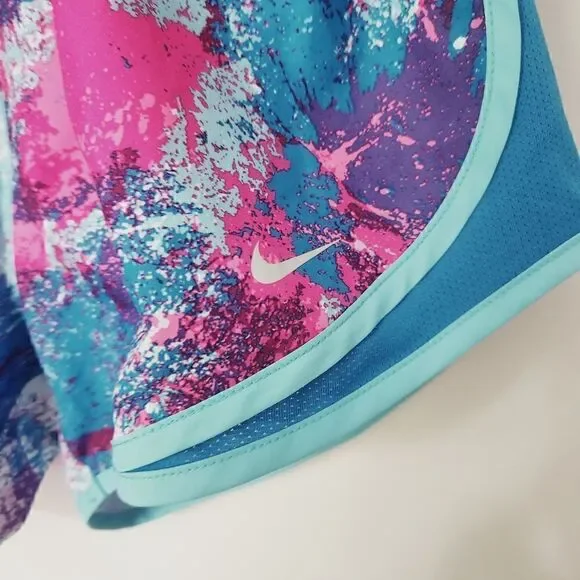 Nike Dri-Fit Tempo Running Shorts in Splatter Print Size Small - Picture 2 of 7